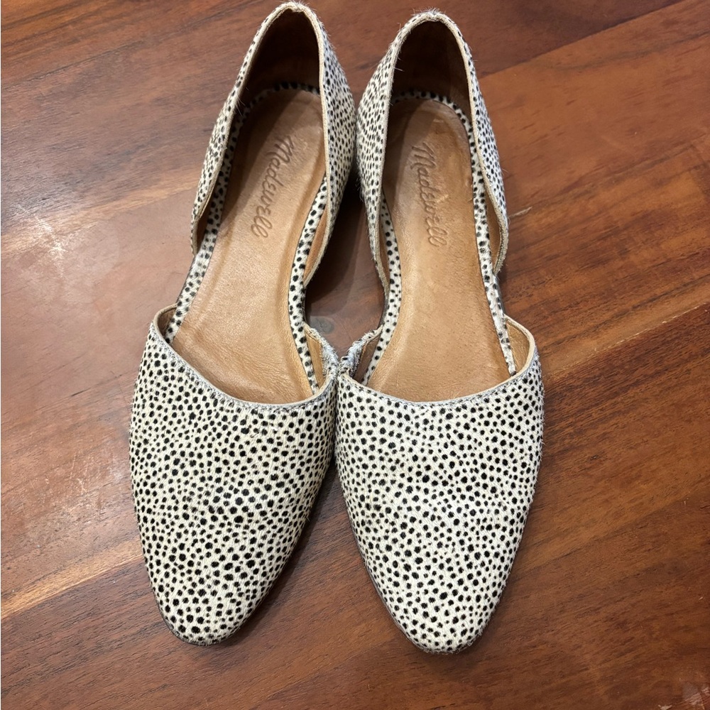 Madewell The Marisa d’Orsay Flat in Spotted Calf Hair - Picture 3 of 11